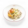 Le vol-au-vent, pommes frites et sauce mousseline