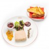 Terrine de Foie gras, chutney d'oignons rouges, gelée au Porto