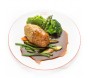 Pain de viande , Jus de veau vénitien, purée aux légumes