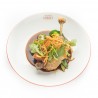 Cuisse de Canard confite, salade Frisée, pommes de terre sautées à l'ail et persil