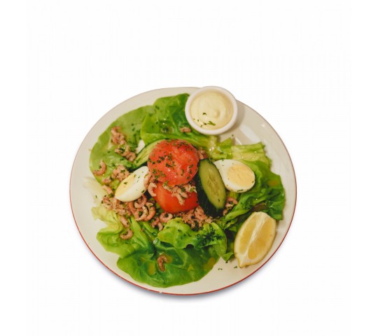 La tomate aux crevettes grises 1 pièce