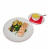 Saumon Grillé, sauce Béarnaise, légumes de saison, pommes sautées à l'ail et au persil